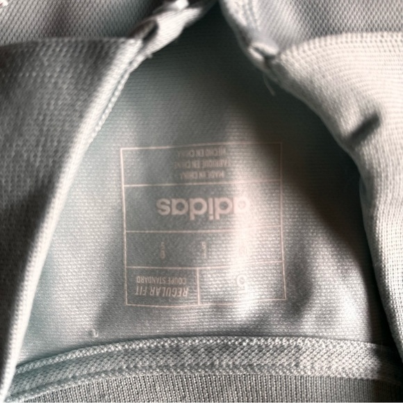 Adidas Light Green Ruffle Bottom Dress Short Sleeve 3/4 Button Sporty Girls 5 - Picture 4 of 9